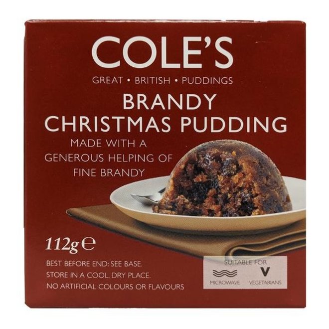 Cole's Foods Brandy Christmas Pudding - 112g (Individual)