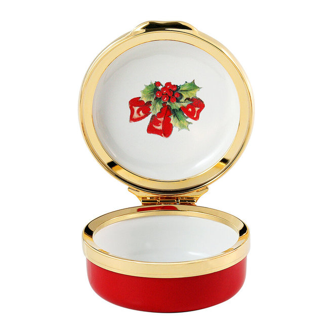 At Christmas All Roads Lead Home Enamel Box