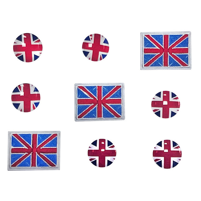 Retro Union Jack Christmas Crackers (Set of 12)