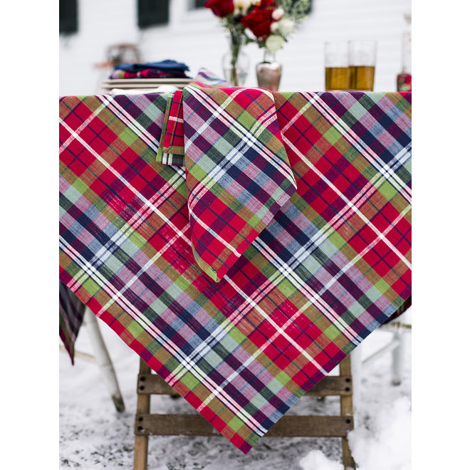Joyful Plaid Tablecloth, 60" x 90"