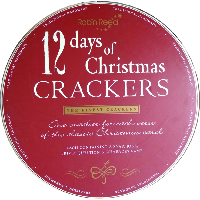 12 Days of Christmas Party Crackers (Set of 12)