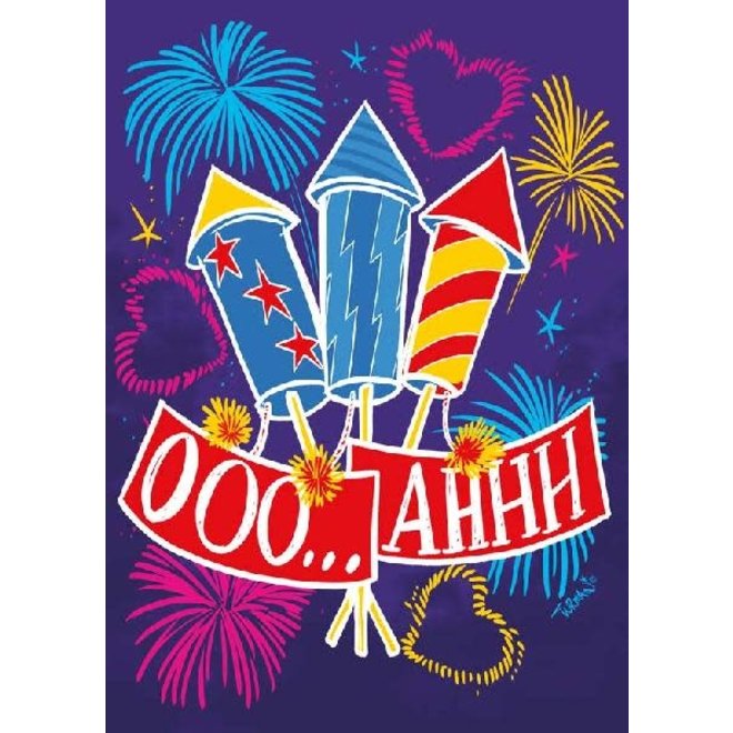 Fireworks Valentine's Day Card