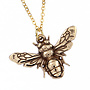 Bee Bronze Pendant Necklace