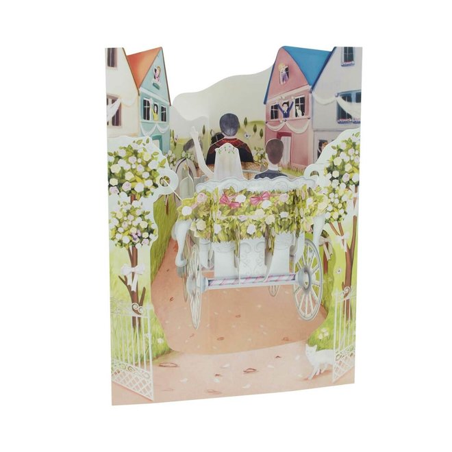 Wedding Carriage Swing Card