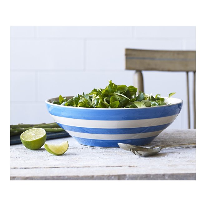 Blue Cornishware Large Serving Bowl