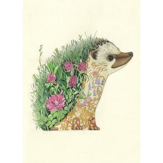 Watercolor Hedgehog Greeting Card