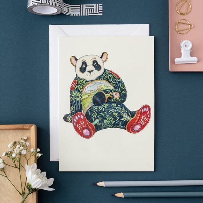 Watercolor Panda Card