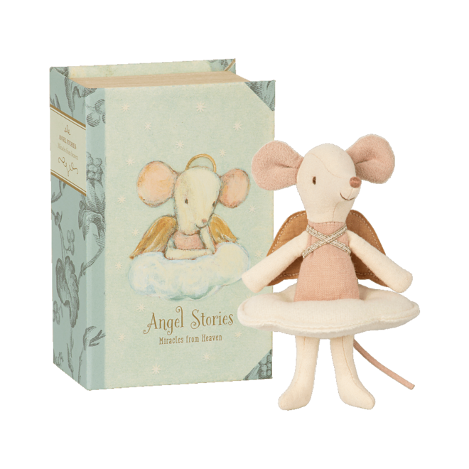 Maileg Angel Stories, Big Sister Mouse in Book