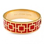 Mosaic Red & Gold Hinged Bangle