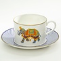 Ceremonial Indian Elephant Teacup & Saucer
