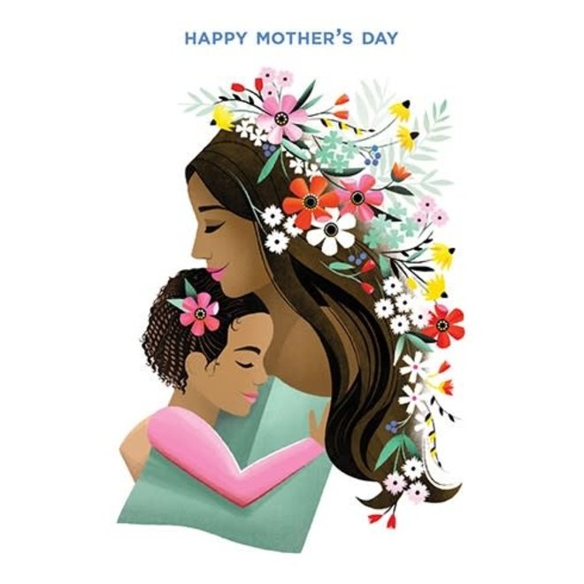 Flowery Embrace Mother's Day Card