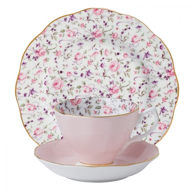 Rose Confetti 3 Piece Place Setting