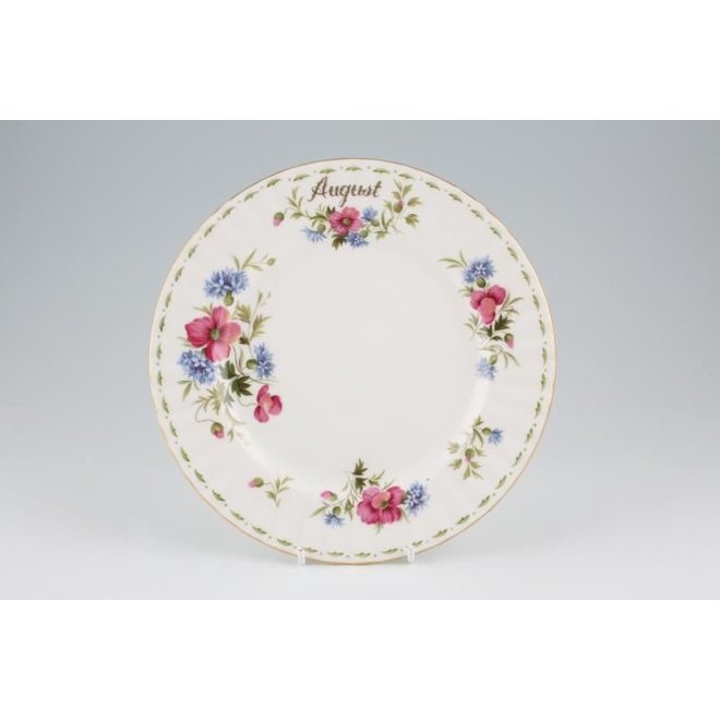 Flower of the Month August Salad Plate, 8"