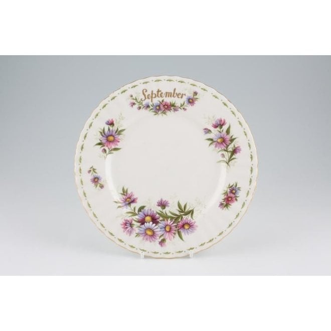 Flower of the Month September Salad Plate
