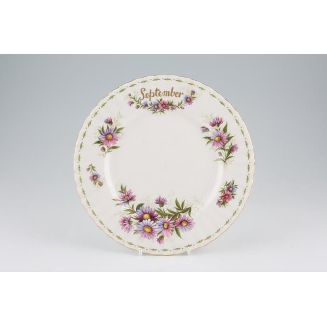 Flower of the Month September Salad Plate, 8"