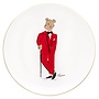 Hal the Bear White 8" Coupe Plate