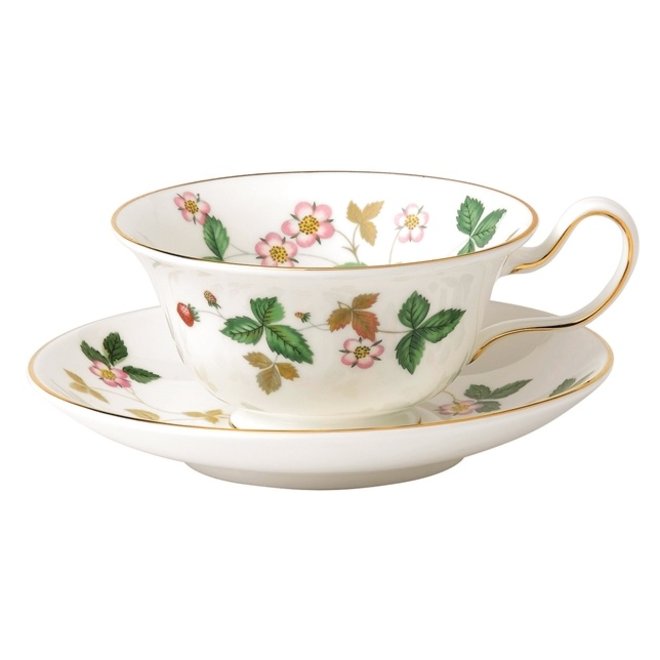 Wild Strawberry Peony Teacup & Saucer