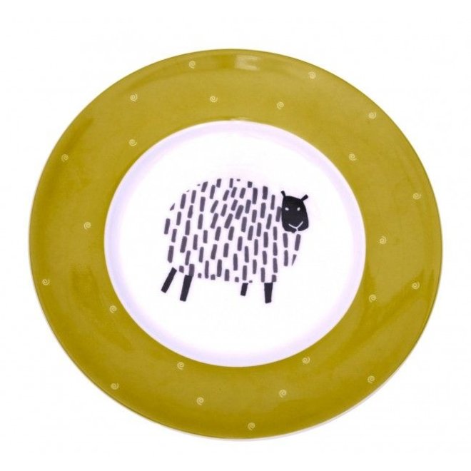 Dotty Sheep Plate