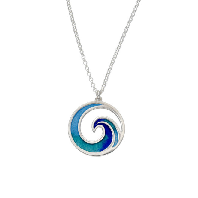 Mor Mordardha Enameled Pendant Necklace