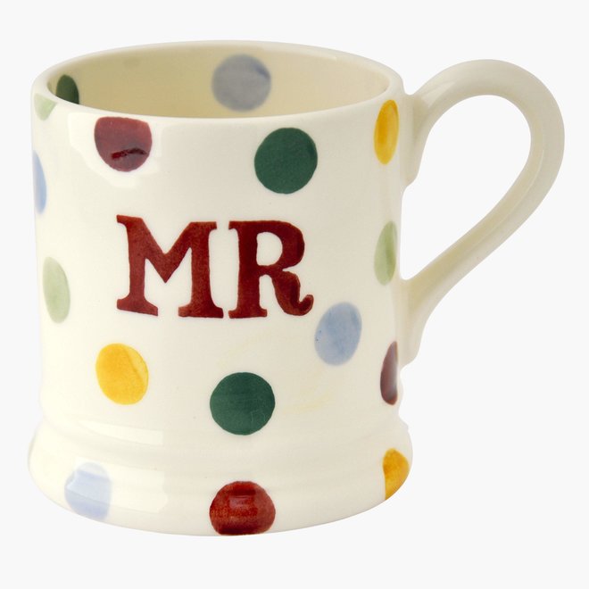 Polka Dot Mr 1/2 Pint Mug