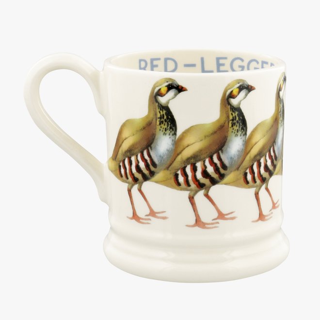 Birds Red Legged Partridge 1/2 Pint Mug