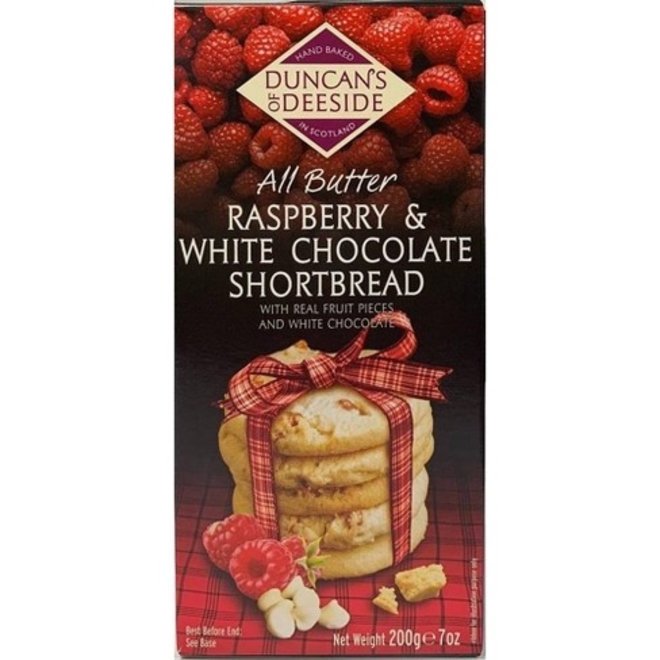 Duncan's Raspberry and White Chocolate Shortbread