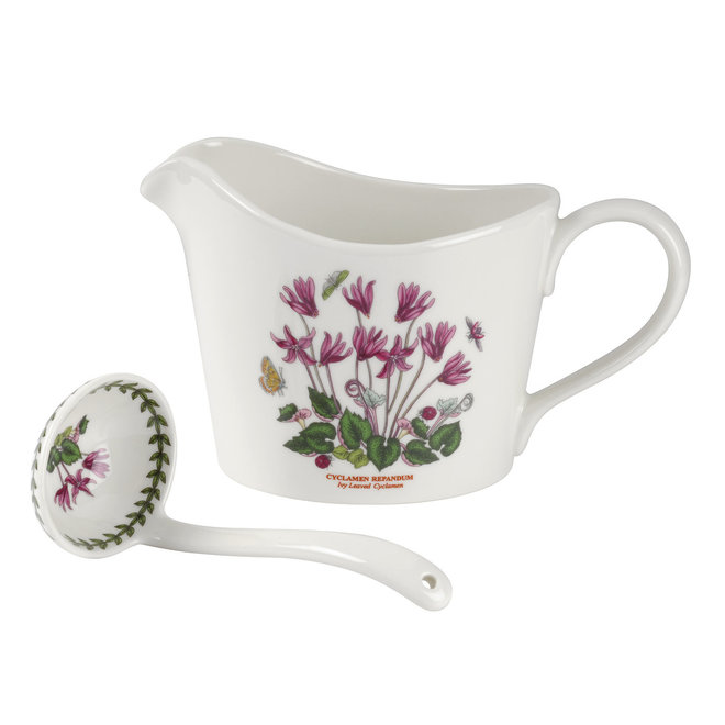 Botanic Garden Cyclamen Sauce Jug & Ladle