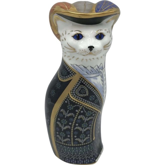 Diamond Jubilee Pearly Cat Paperweight, King