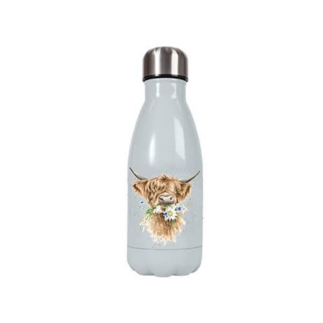 'Daisy Coo' Highland Cow Water Bottle (Small)