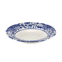 Blue Italian Brocato Soup Plate