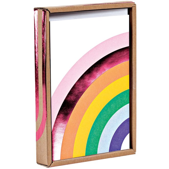 Over the Rainbow Luxe Foil Notecard Box