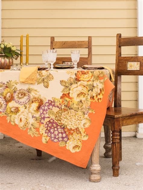 April Cornell Autumn Gathering Tablecloth 60