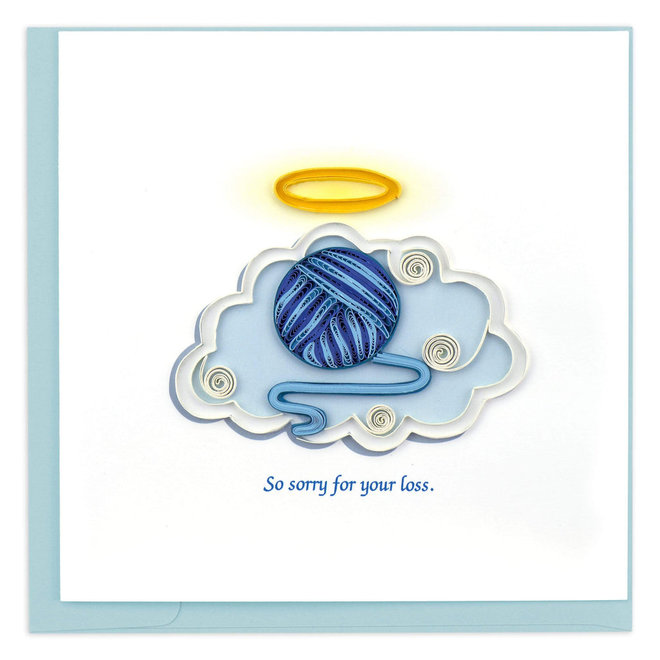 I'm Sorry For Your Loss Quilled Pet Sympathy Card