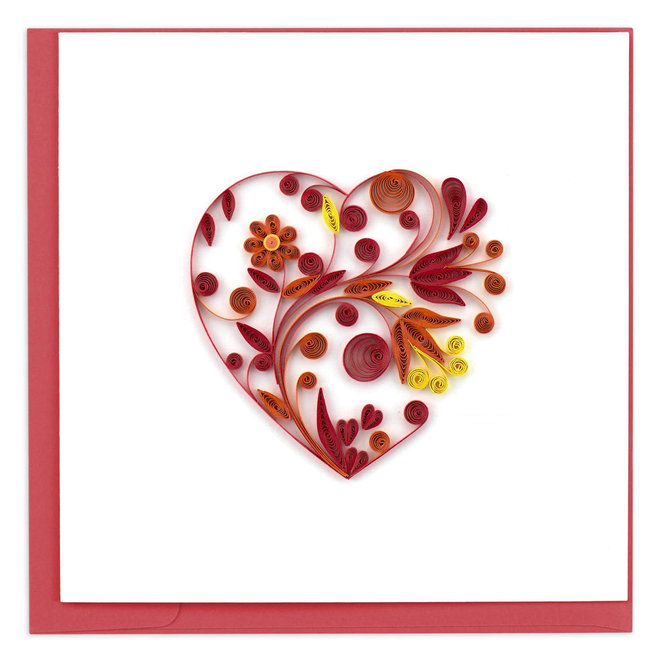 Heart Quilled Card