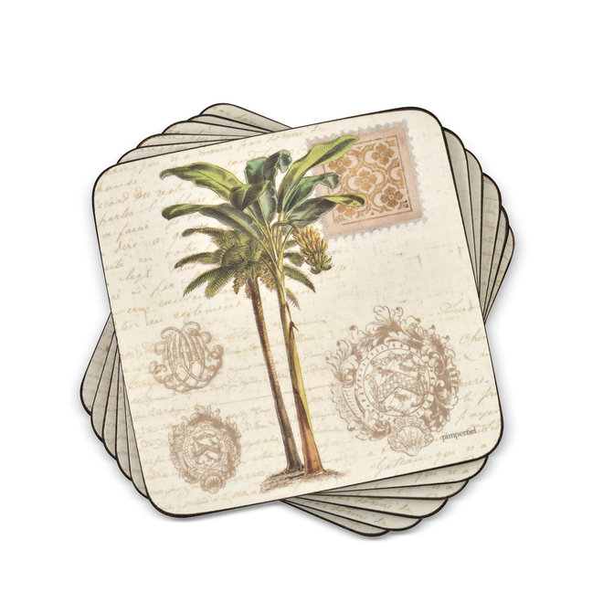 Pimpernel Vintage Palm Study Coasters
