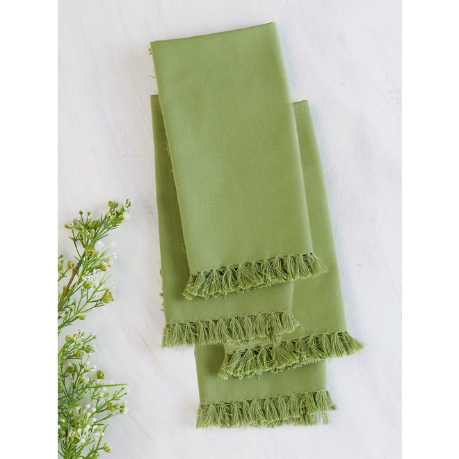 Essential Cotton Napkin Set, Green