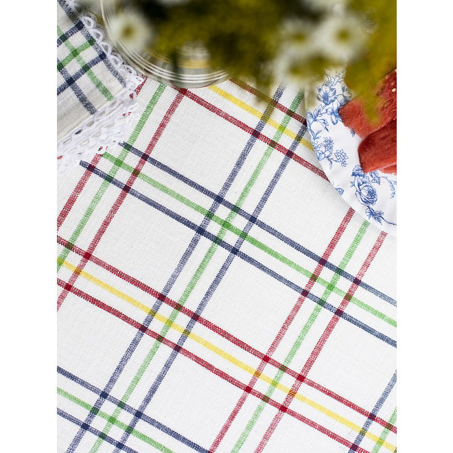 Summer Plaid Tablecloth, 60" x 90"