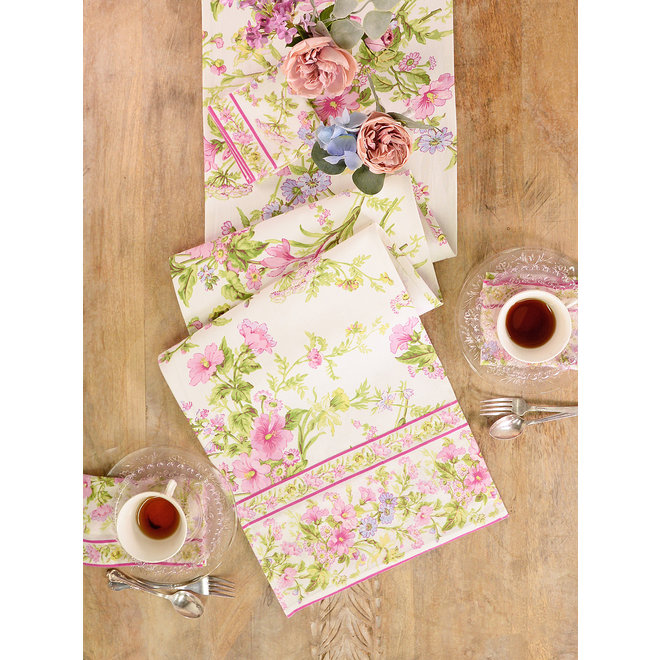 Graceful Garden Ecru Table Runner