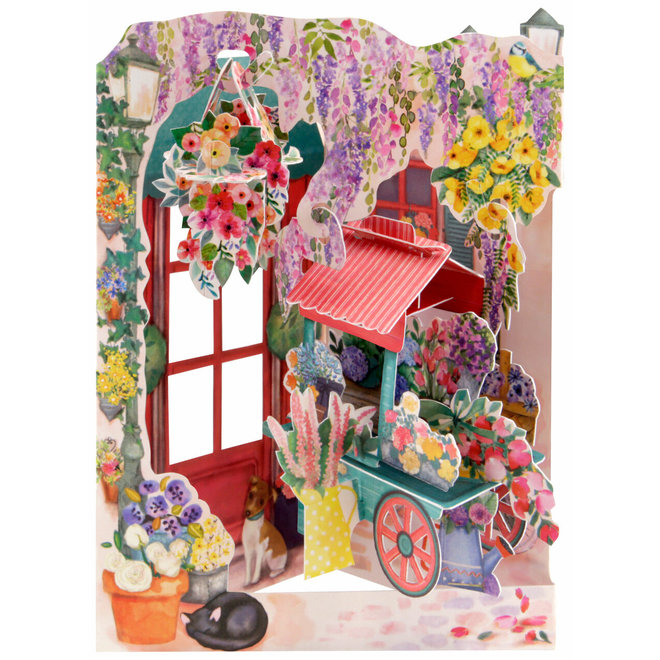 Florist & Flower Cart Swing Card