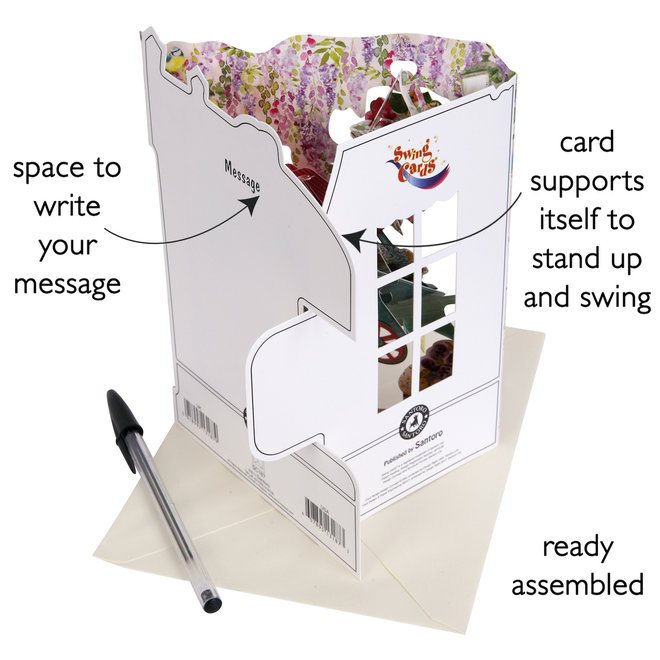 Florist & Flower Cart Swing Card