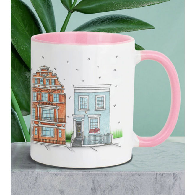 London Houses Mug by A Lady in London