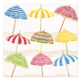 Beach Umbrellas Paper Cocktail Napkins