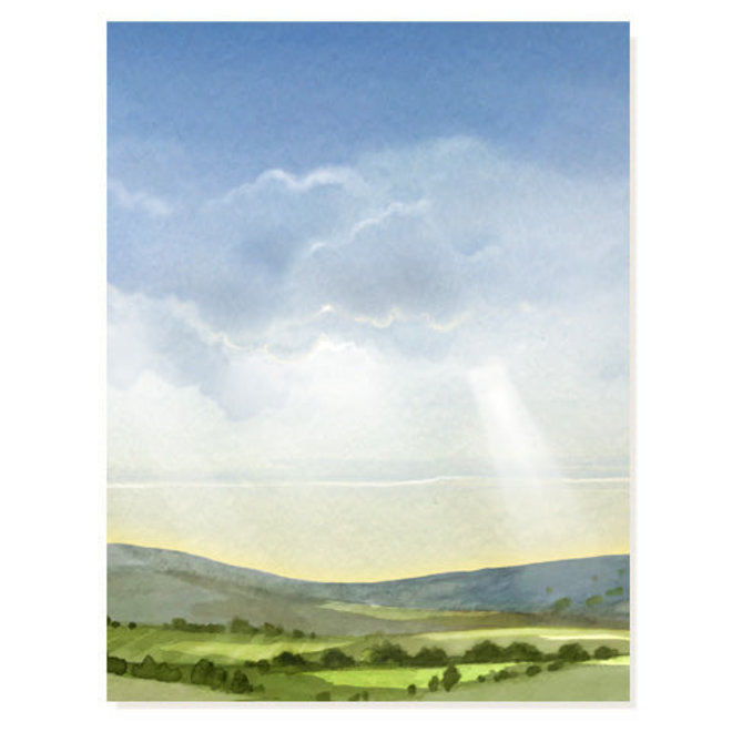 Rays of Light Easter Card
