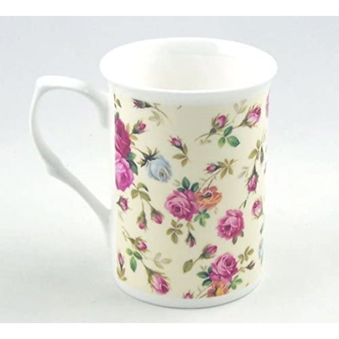 Adderley Ceramics Rose Basket Mug