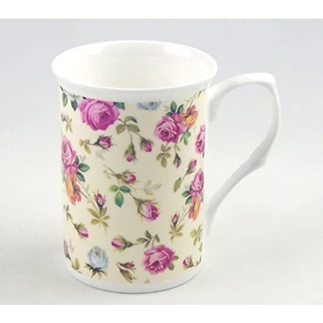 Adderley Ceramics Rose Basket Mug