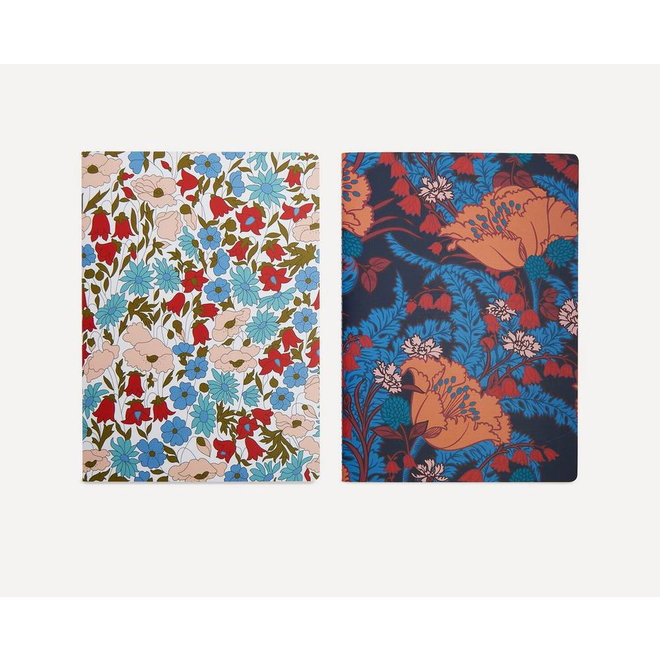 Floral Writers Notebooks, Set of Two