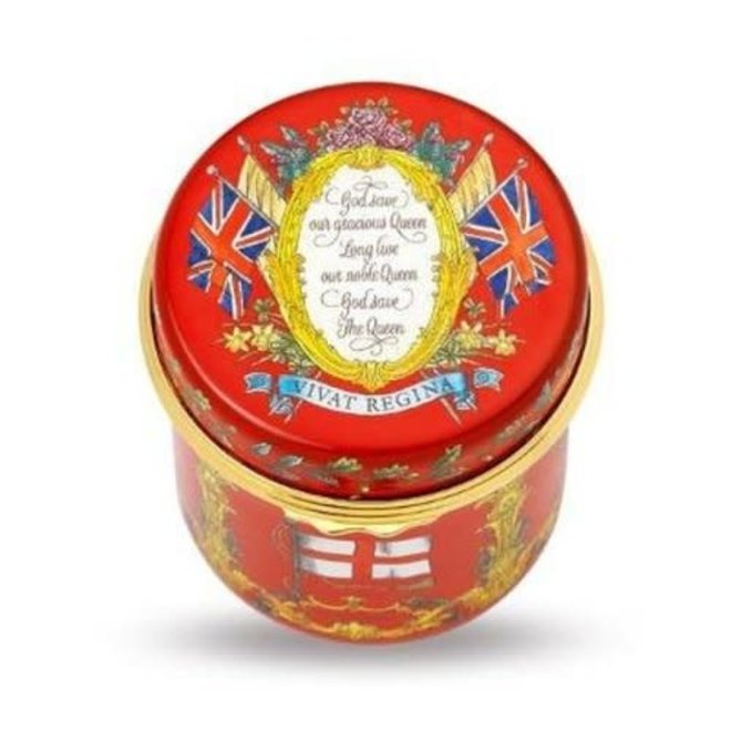 Vivat Regina Red Enamel Trinket Box