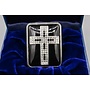 Black Jeweled Cross Trinket Box