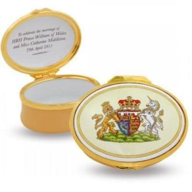 Royal Wedding Coats of Arms Trinket Box