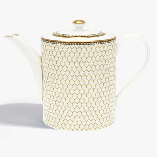 Ivory Antler Trellis Teapot